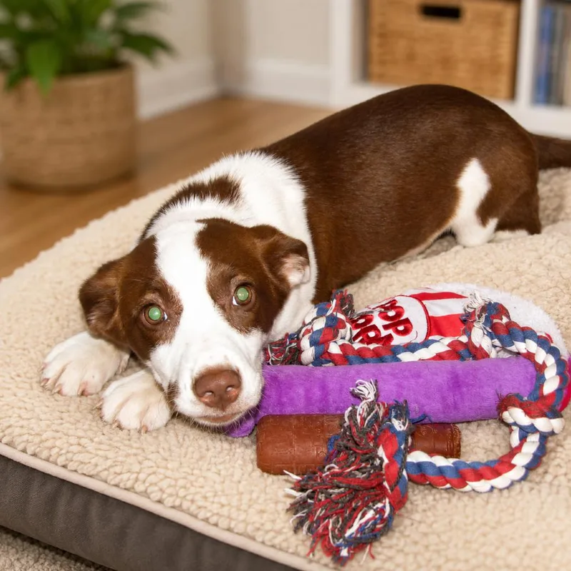 A baby small-sized female Brown / Chocolate Australian Shepherd dog named Harper for adoption in Erie, PA