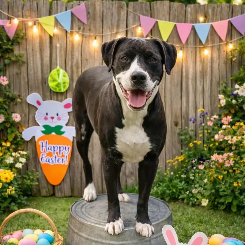 A baby large-sized female Brown / Chocolate Pit Bull Terrier dog named Honey Bun for adoption in Los Angeles, CA