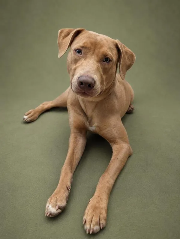 A young large-sized male Labrador Retriever dog named Bumper for adoption in Austin, TX