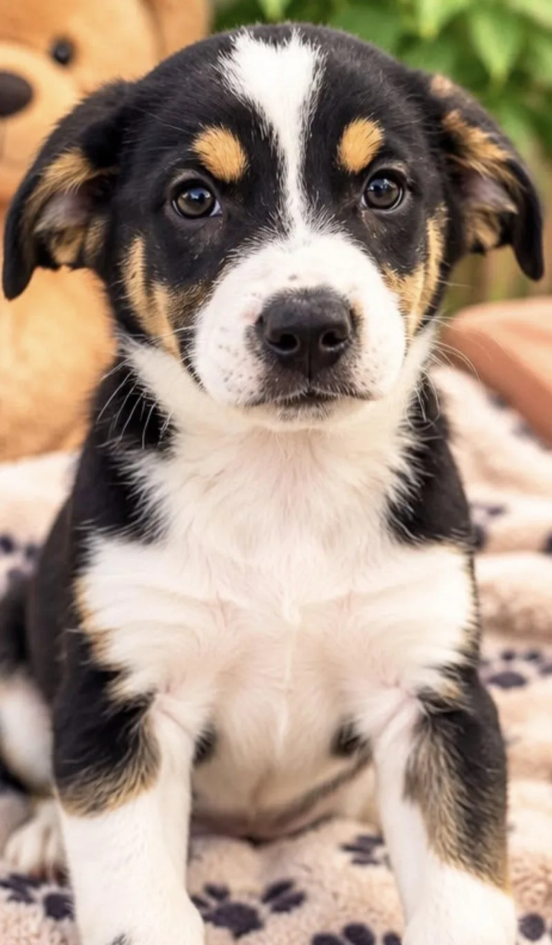 A young medium-sized male Australian Shepherd dog named Angus for adoption in Margate, FL