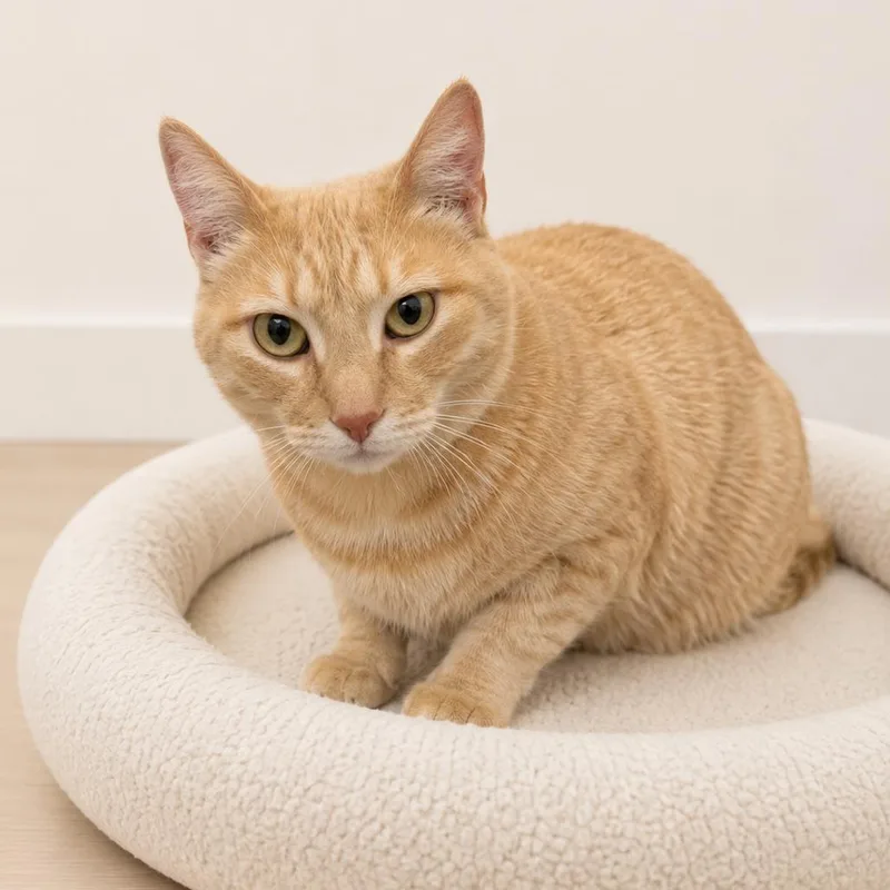 A young extra large-sized male Orange / Red Domestic Short Hair cat named Milo for adoption in Redwood Falls, MN