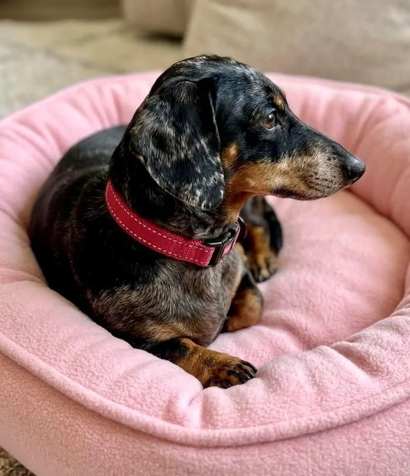 An adult small-sized female Dachshund dog named Remi for adoption in Rockwall, TX