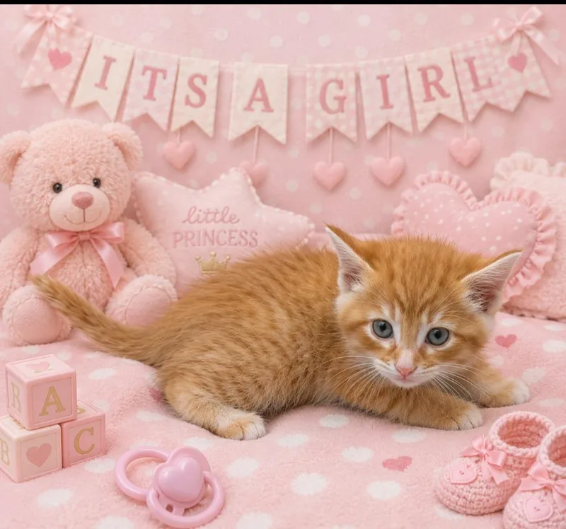 A baby small-sized female Domestic Short Hair cat named Zuri for adoption in Washington Court House, OH
