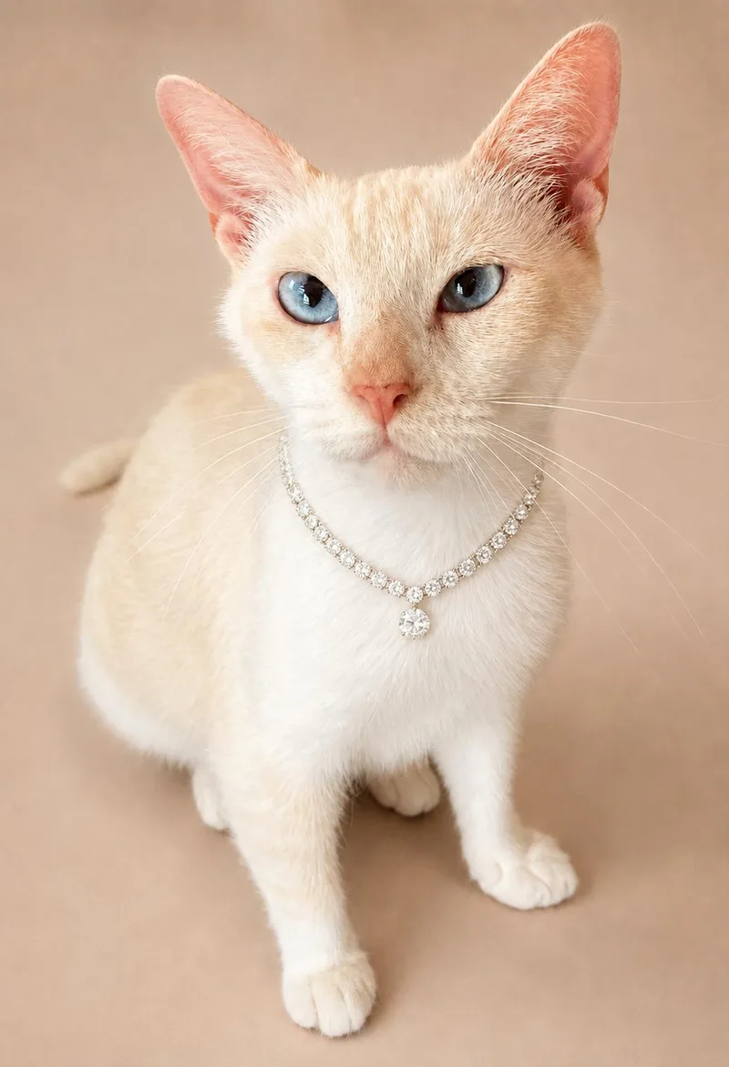 An adult medium-sized female Flame Point Siamese cat named Arctic for adoption in Houston, TX