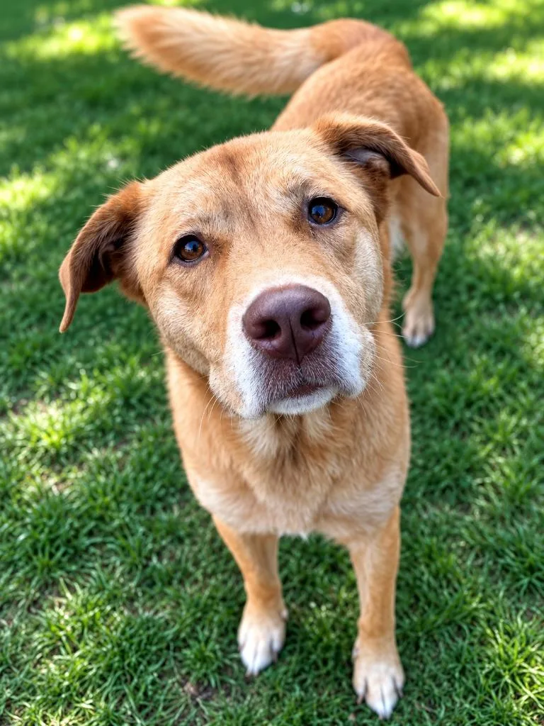 A senior large-sized female Labrador Retriever dog named Cher for adoption in East Ridge, TN