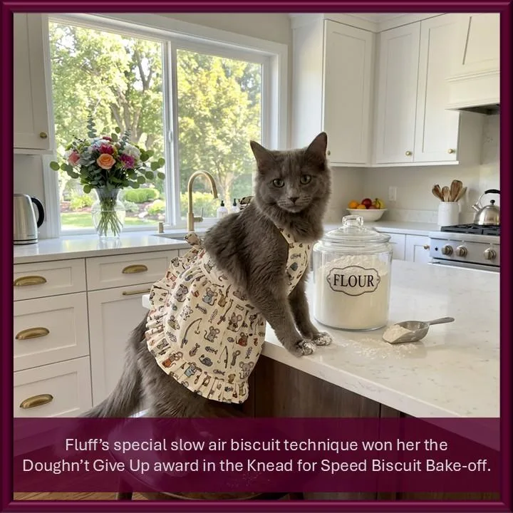 A baby small-sized female Gray / Blue / Silver Domestic Medium Hair cat named Fluff for adoption in Hot Springs, AR