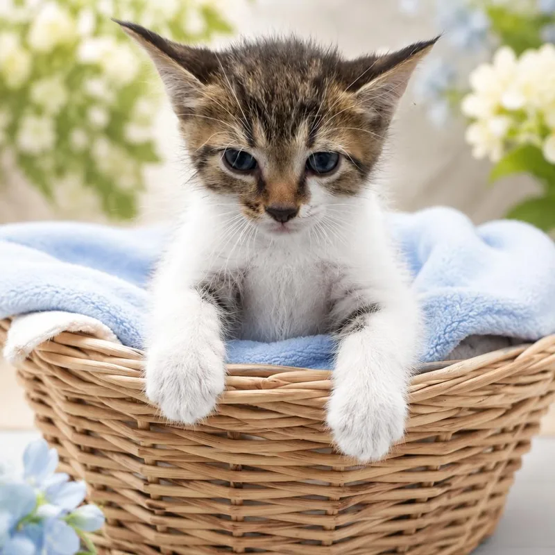 A baby small-sized male Brown / Chocolate Domestic Short Hair cat named Forrest for adoption in Columbiana, AL