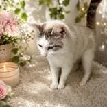 An adult medium-sized female White Domestic Short Hair cat named Oaklynn for adoption in Portsmouth, OH
