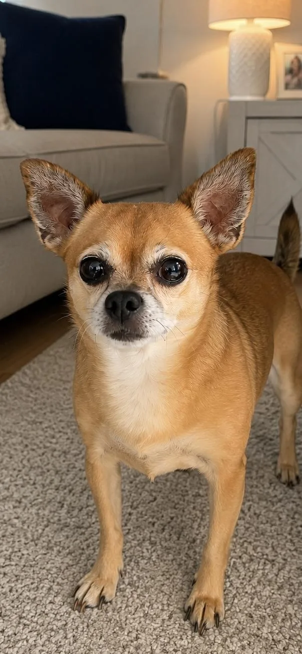 A young small-sized female Red / Chestnut / Orange Chihuahua dog named Lacey for adoption in Tifton, GA