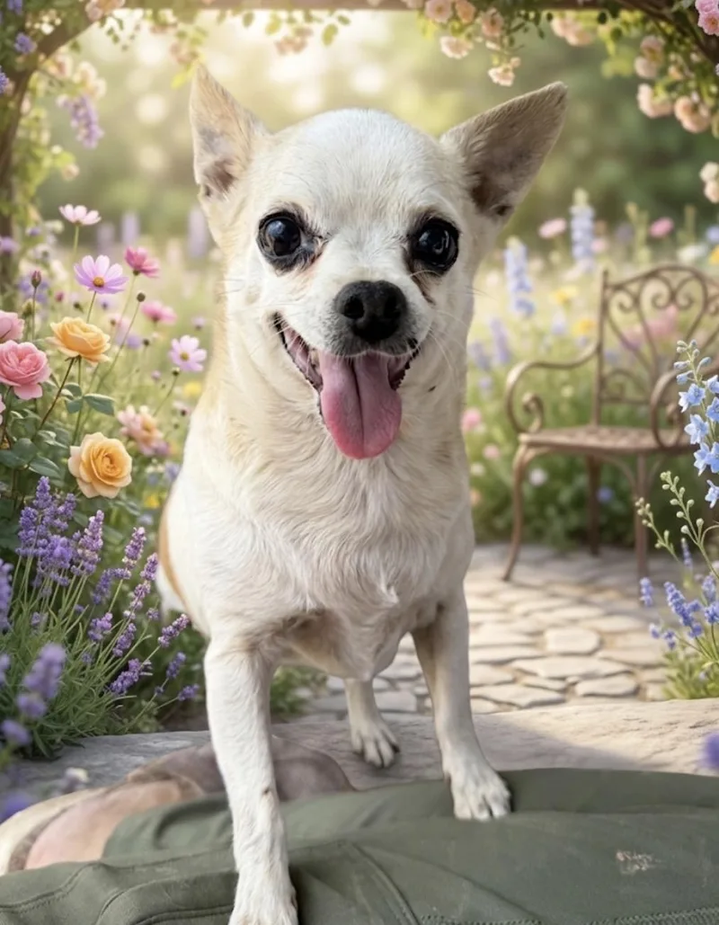 A senior small-sized female Chihuahua dog named Holly for adoption in Casa Grande, AZ