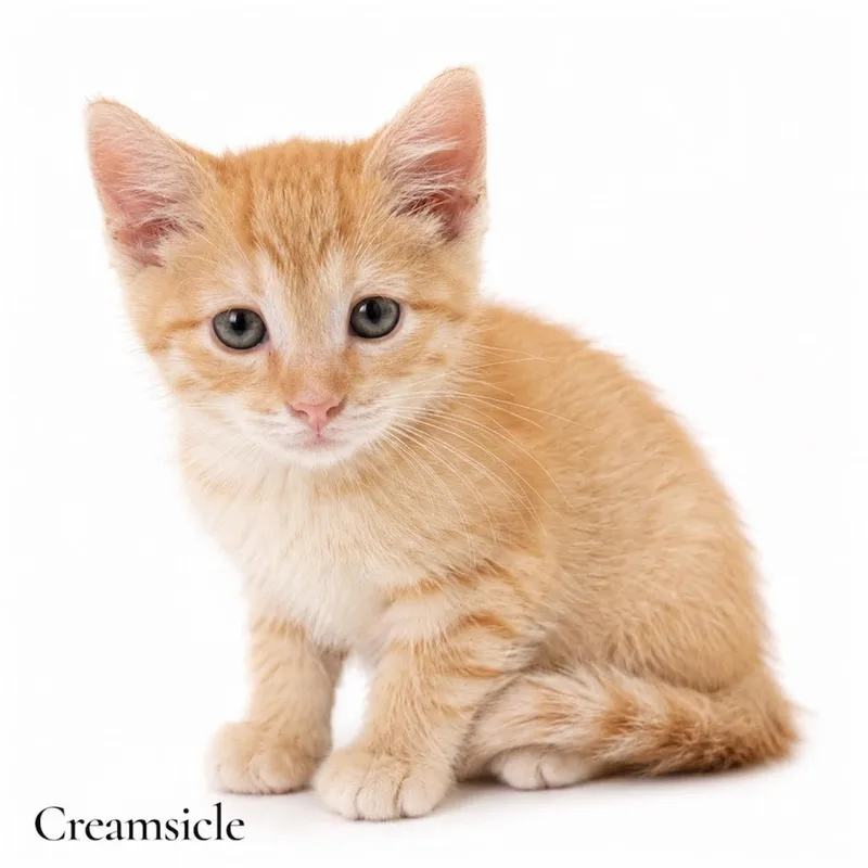 A baby medium-sized female Tabby (Orange / Red) Domestic Short Hair cat named Creamsicle for adoption in Stevensville, MI