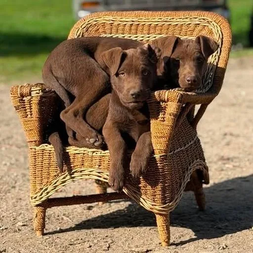 A baby small-sized female Brown / Chocolate Mixed Breed dog named Em for adoption in Centralia, WA