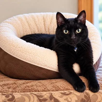 An adult medium-sized male Domestic Short Hair cat named Raven for adoption in Hudson, MA