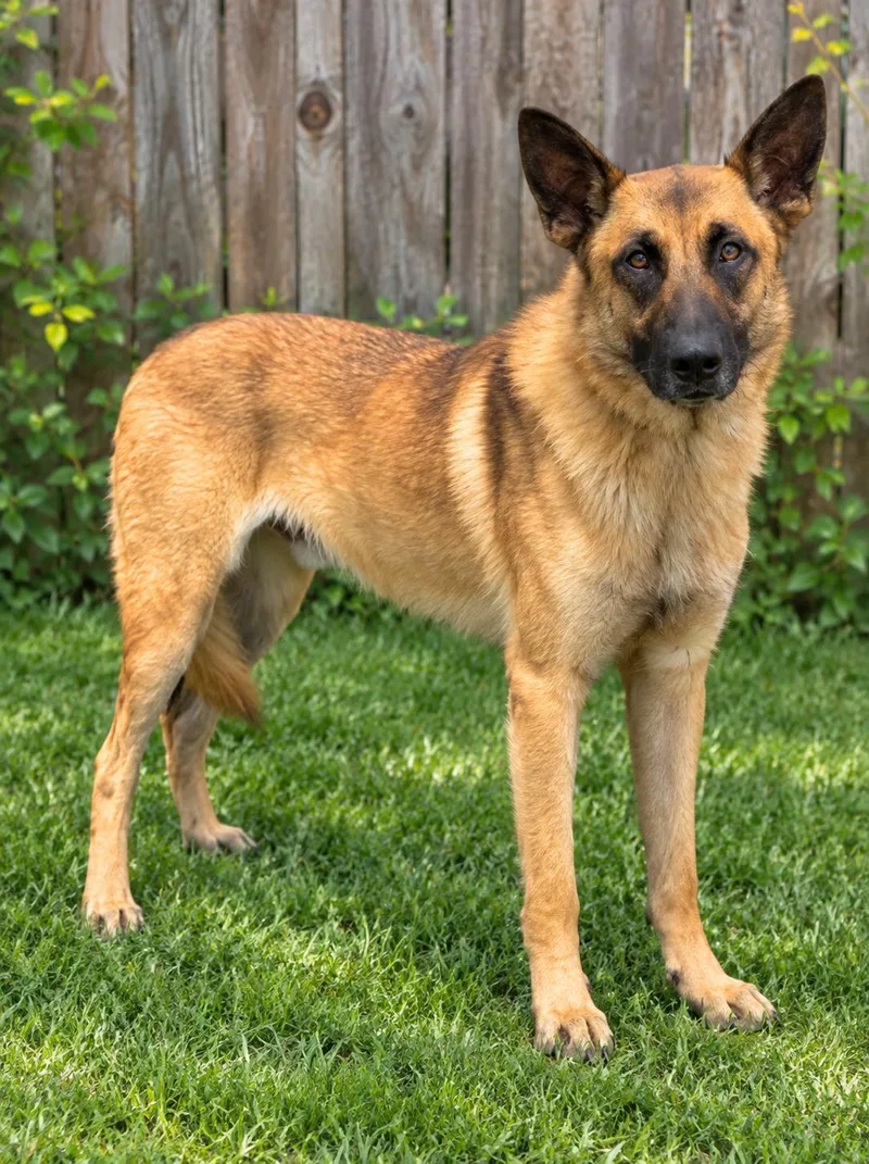 An adult medium-sized male Brown / Chocolate Belgian Shepherd / Malinois dog named Melvin for adoption in Joliet, IL