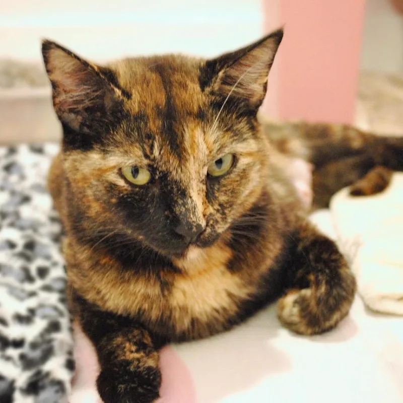 A young medium-sized female Tortoiseshell Domestic Short Hair cat named Irene for adoption in Forest Park, IL