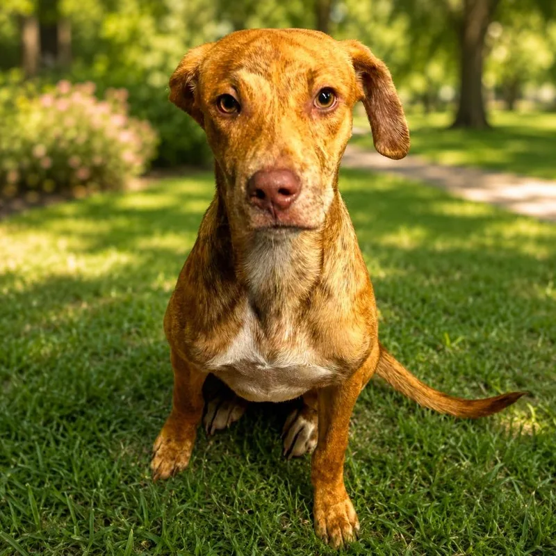 A baby extra large-sized female Plott Hound dog named Chloe for adoption in North Syracuse, NY