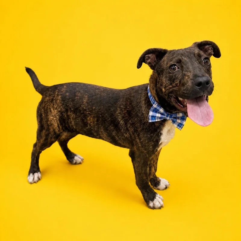 A young medium-sized male Brown / Chocolate Mixed Breed dog named Mr. Beary for adoption in Binghamton, NY