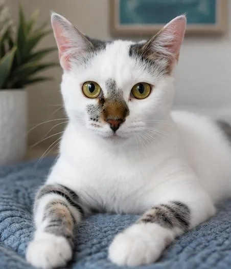 A young medium-sized male Black & White / Tuxedo Domestic Short Hair cat named Ozzy for adoption in Houston, TX