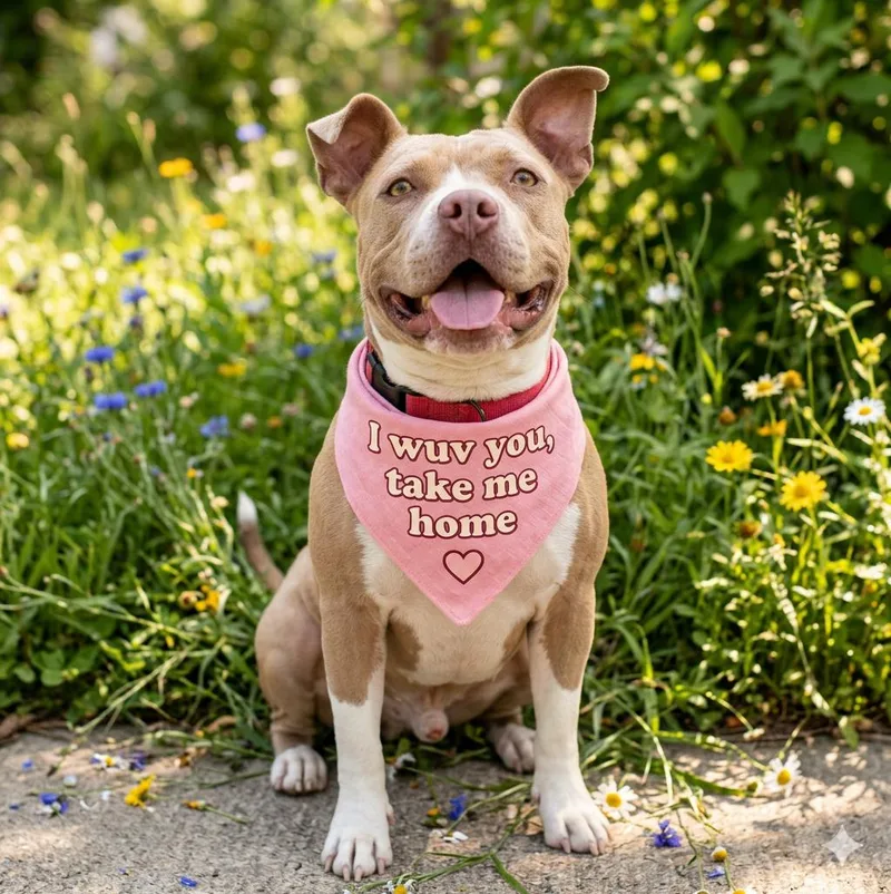An adult medium-sized female Apricot / Beige Pit Bull Terrier dog named Misty for adoption in Houston, TX