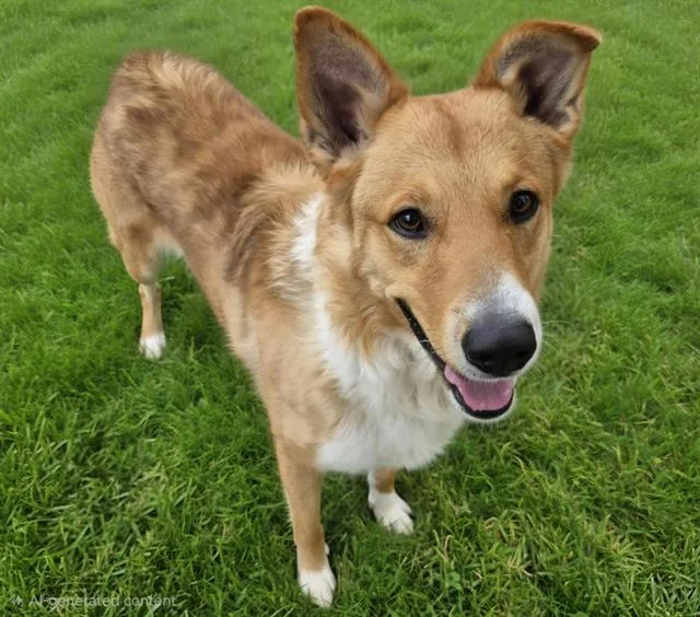 An adult medium-sized male Collie dog named Teddy for adoption in Albuquerque, NM