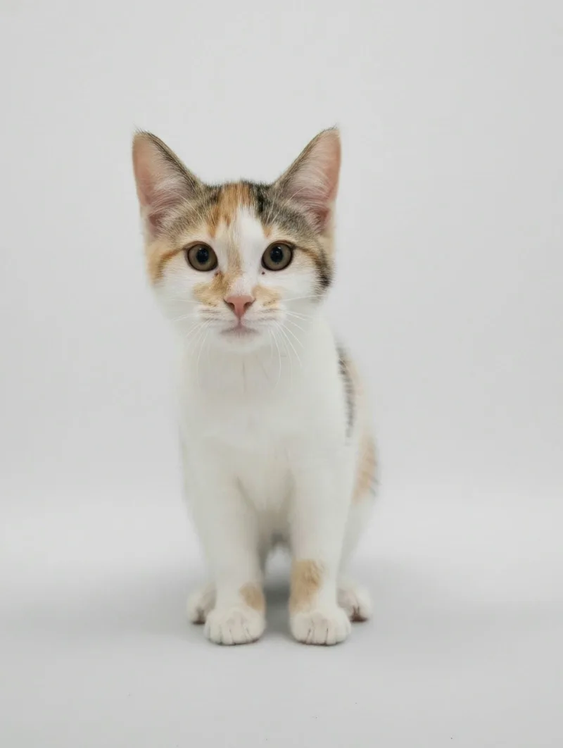 A young medium-sized female Domestic Short Hair cat named Nellie for adoption in Montello, WI