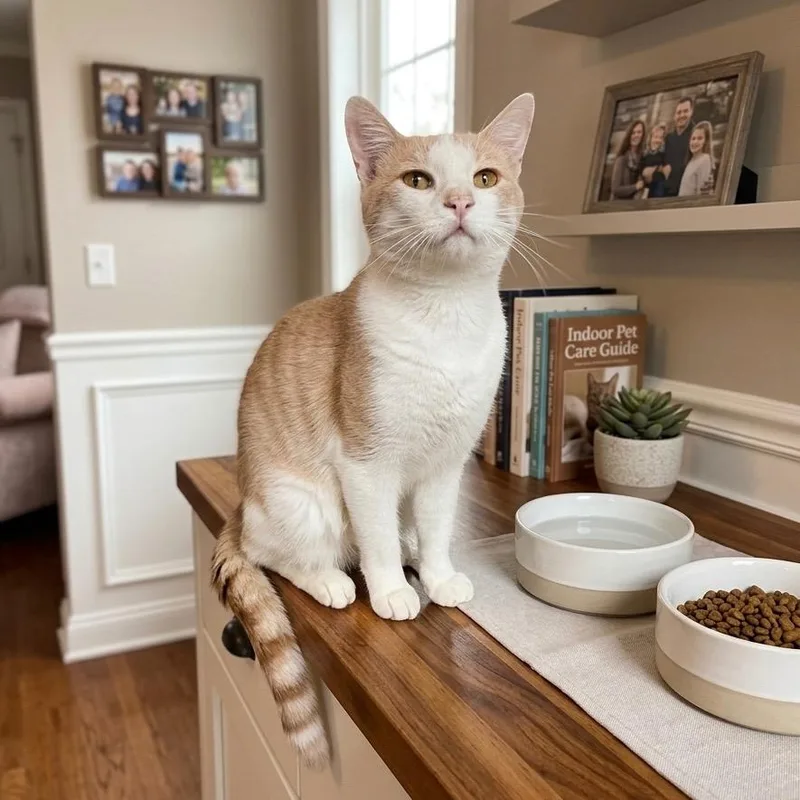 A young medium-sized male Domestic Short Hair cat named Finnegan for adoption in Pittsfield, IL