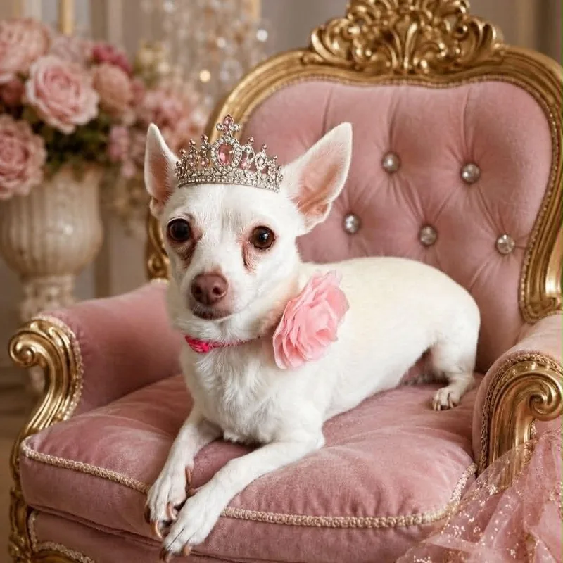 A young small-sized female White / Cream Chihuahua dog named PRINCESS is only for adoption in Kaufman, TX
