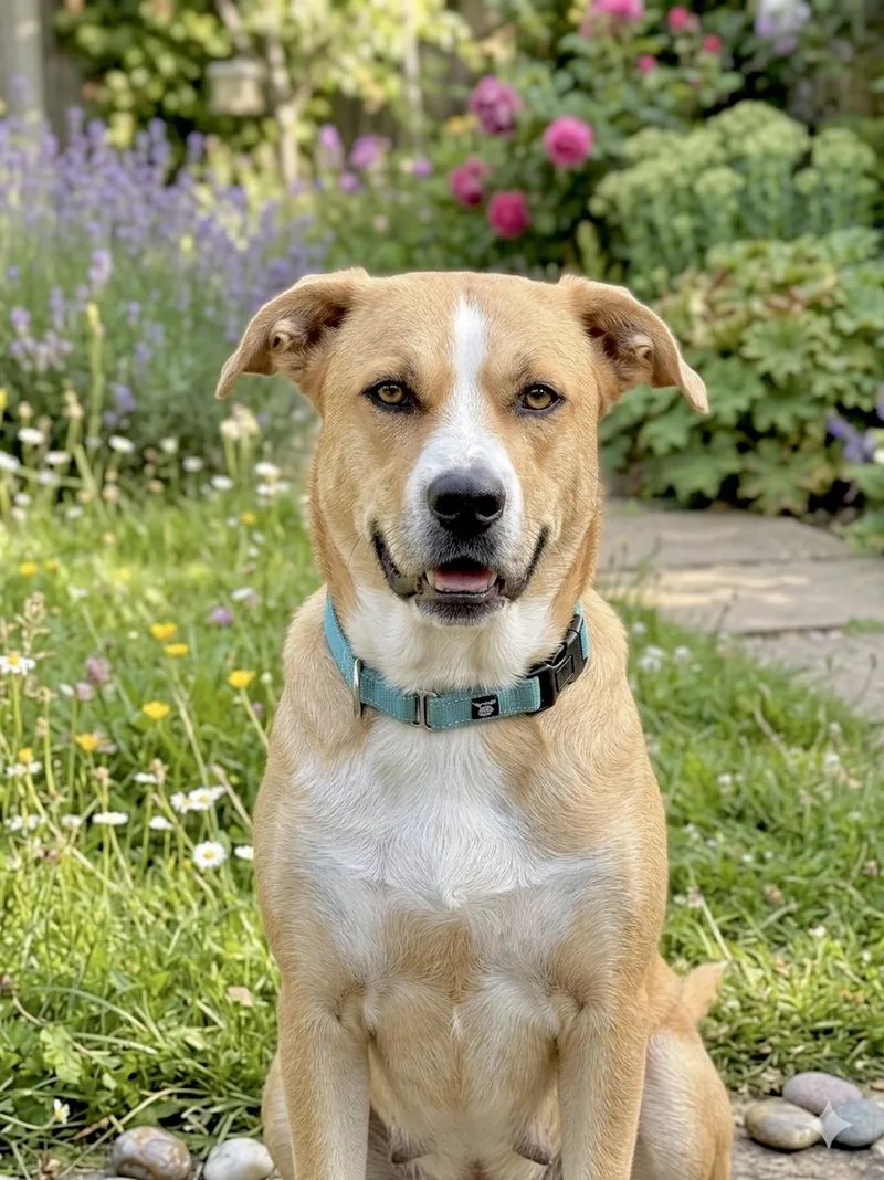 An adult medium-sized female American Staffordshire Terrier dog named Hazel for adoption in Huntingtown, MD