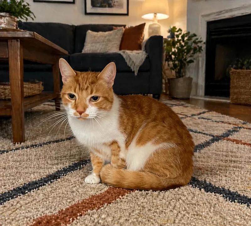 A young medium-sized male Tabby (Orange / Red) Domestic Short Hair cat named Copper for adoption in Spring Brook, NY