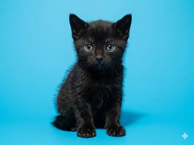 A baby small-sized female Domestic Medium Hair cat named Sabrina for adoption in Jacksonville, FL