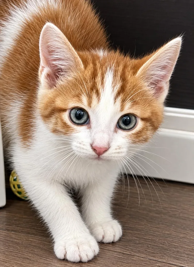 A young large-sized male Domestic Short Hair cat named Linguine for adoption in Fort Worth, TX