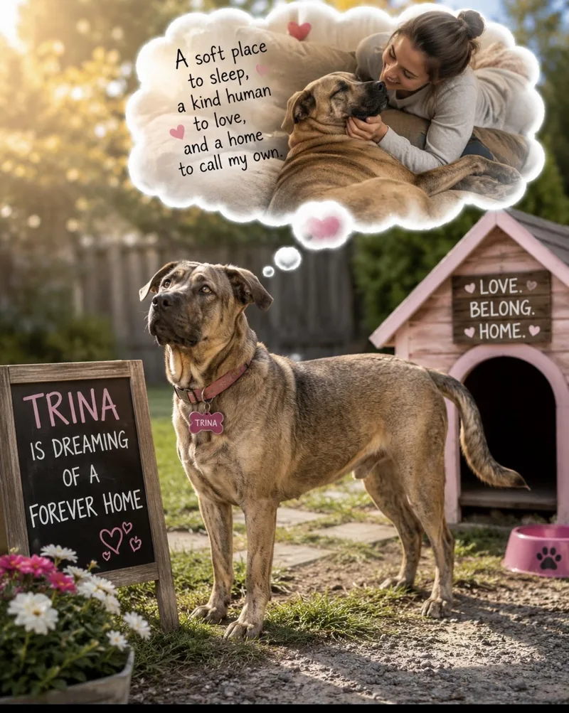 An adult large-sized female German Shepherd Dog dog named Trina for adoption in CUMMING, GA