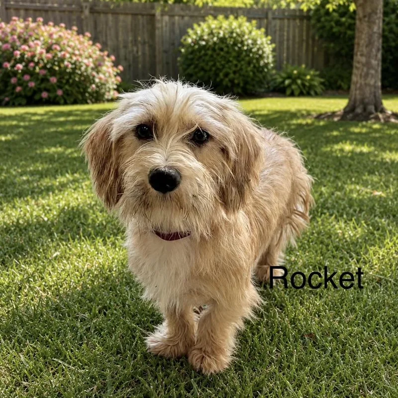 A young small-sized male Apricot / Beige Cairn Terrier dog named Rocket for adoption in Sarasota, FL