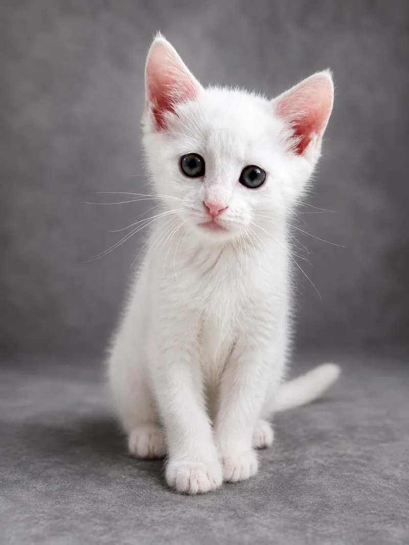 A baby medium-sized female White Domestic Short Hair cat named Merengue for adoption in Lemoyne, PA