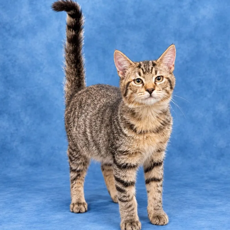 A young medium-sized male Tabby (Tiger Striped) Tabby cat named Mr Cuddles for adoption in Heber Springs, AR