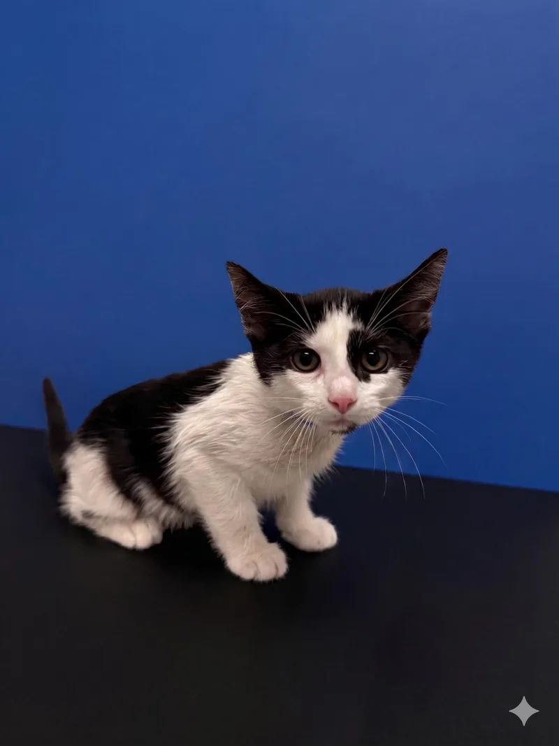 A baby small-sized male Domestic Short Hair cat named Doofy for adoption in Los Angeles, CA