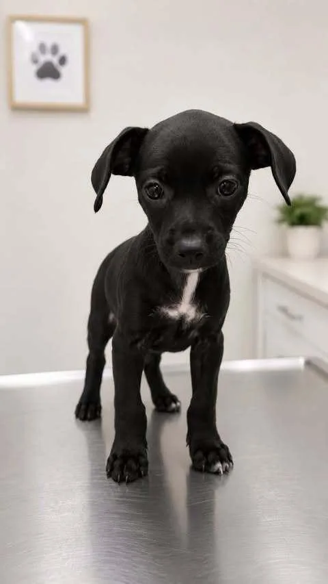 A baby small-sized female Black Chihuahua dog named Nova for adoption in Commerce City, CO