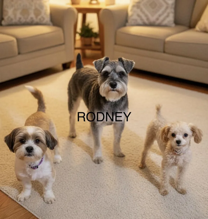 A young small-sized male Gray / Blue / Silver Miniature Schnauzer dog named Rodney for adoption in Egg Harbor City, NJ