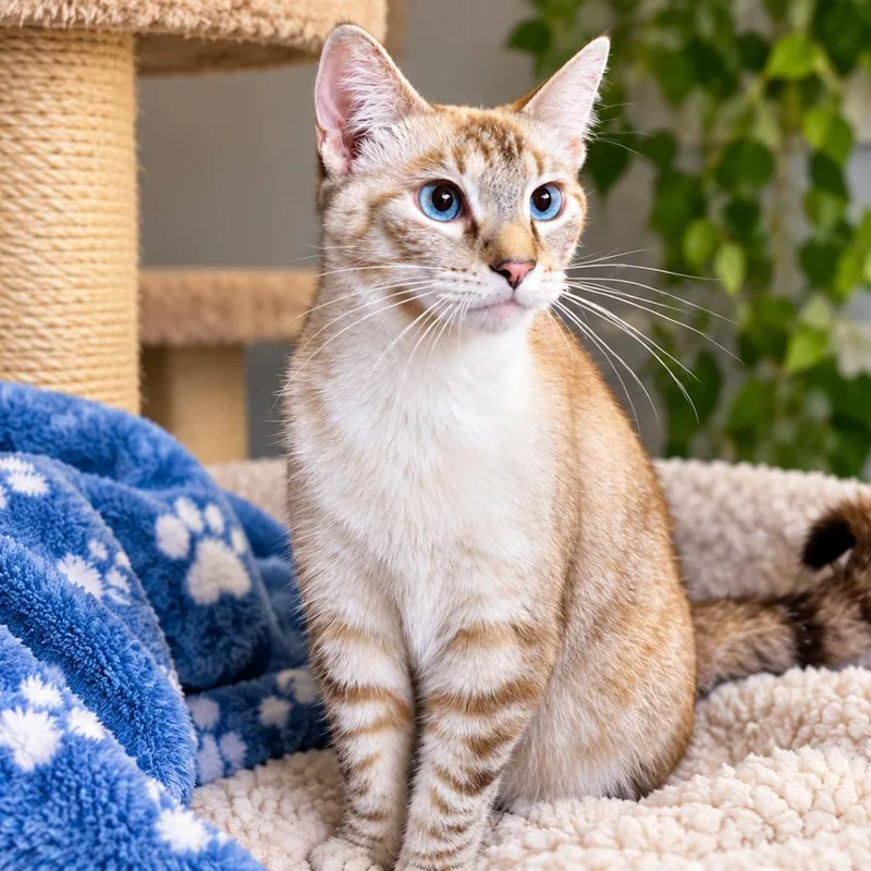 An adult small-sized male Siamese cat named Dobby Vandiver for adoption in Columbia, MO