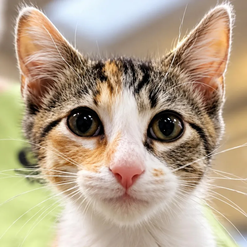 A baby medium-sized female Domestic Short Hair cat named Goodness for adoption in Collierville, TN