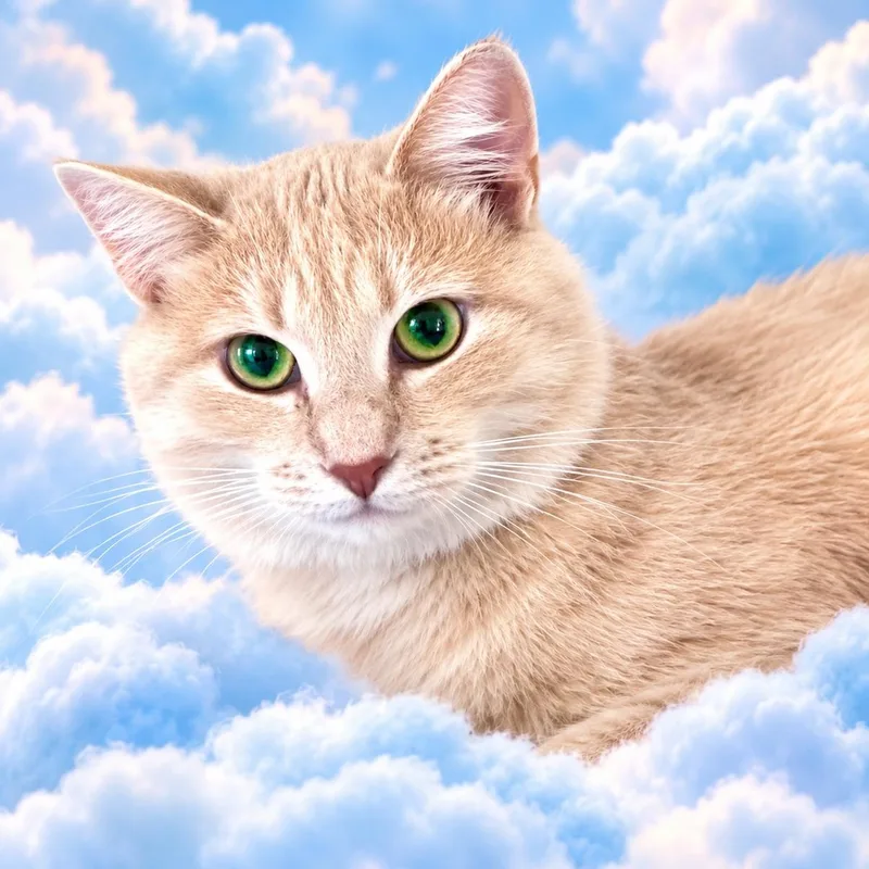 A young small-sized male Buff / Tan / Fawn Domestic Short Hair cat named Mango for adoption in Charlotte, NC