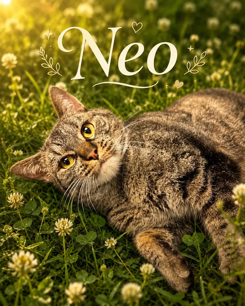 A young medium-sized male Tabby (Brown / Chocolate) Domestic Short Hair cat named Neo for adoption in Orleans, VT