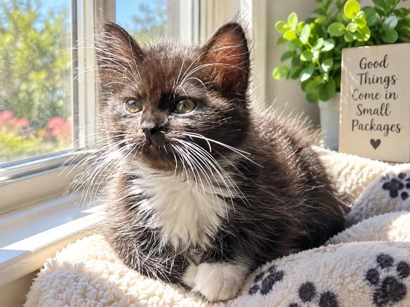 A baby small-sized male Domestic Short Hair cat named Dough Boy for adoption in Sebastian, FL