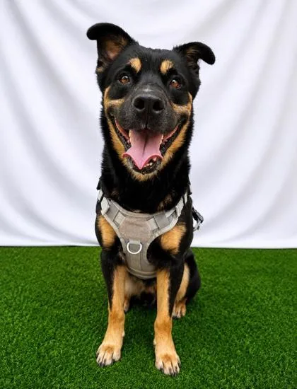 An adult large-sized male Mixed Breed dog named Steve for adoption in Covington, LA