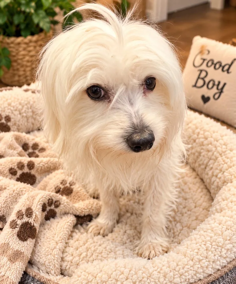 A baby small-sized male White / Cream Maltese dog named Memphis for adoption in las vegas, NV