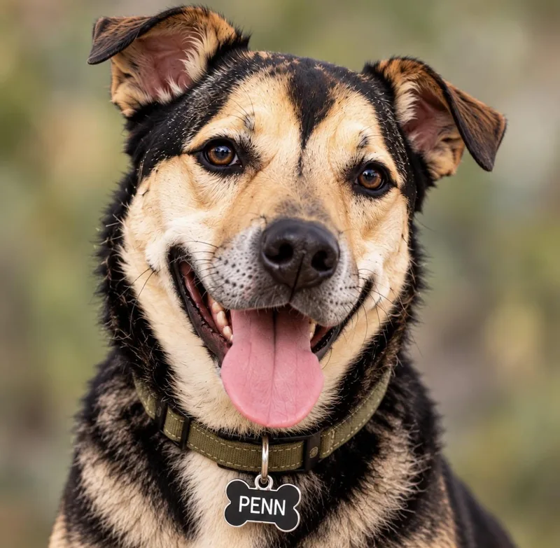 An adult medium-sized male Tricolor (Brown, Black, & White) German Shepherd Dog named Penn for adoption in CUMMING, GA