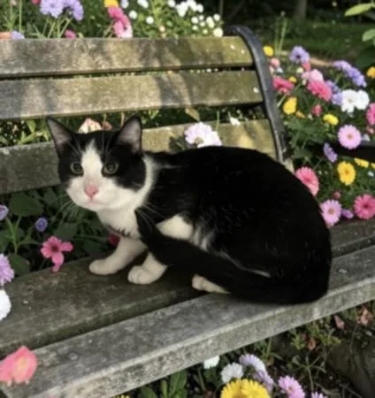 A young large-sized male Domestic Short Hair cat named Tom for adoption in San Pedro, CA
