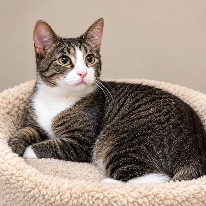 An adult medium-sized male Domestic Short Hair cat named Buckwheat Kershaw for adoption in Hudson, MA
