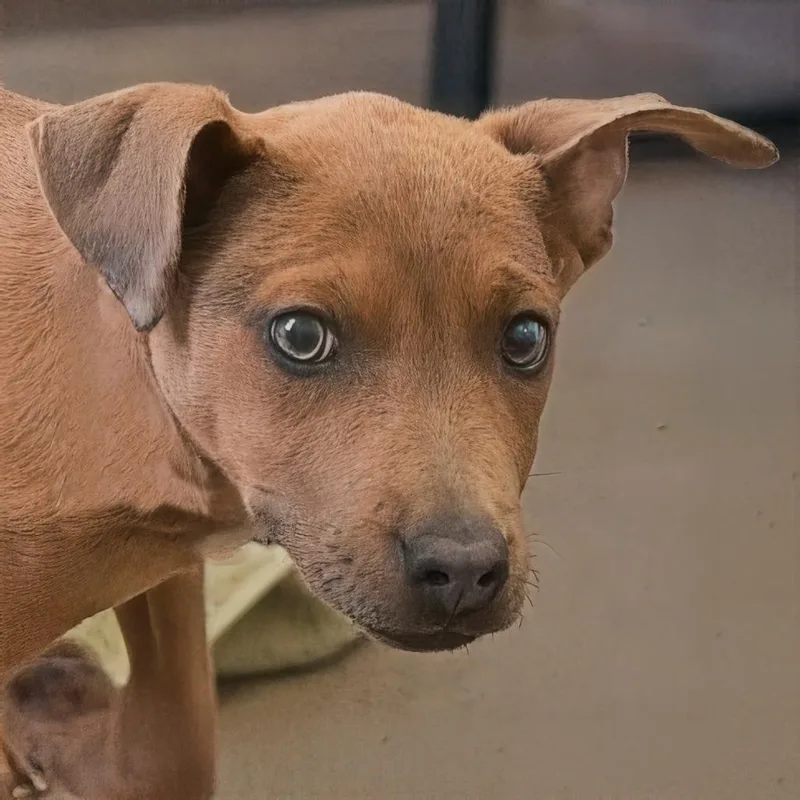 A young medium-sized female Yellow / Tan / Blond / Fawn Whippet dog named Chapa for adoption in South Elgin, IL