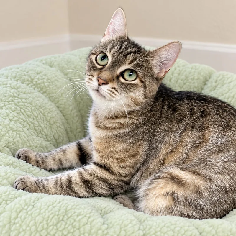 A young small-sized female Domestic Short Hair cat named Brooks for adoption in Long Beach, WA